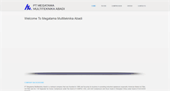 Desktop Screenshot of megatamamultiteknika.com